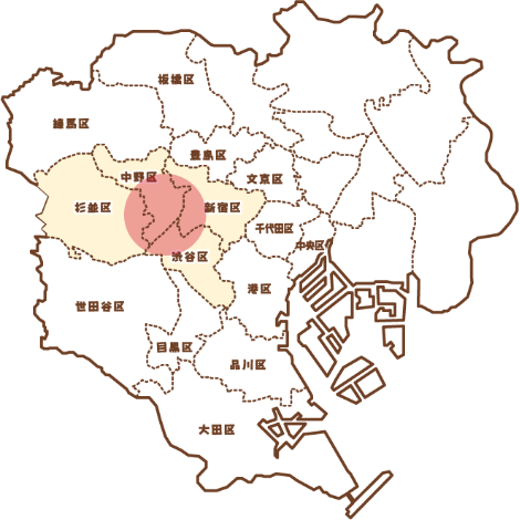 訪問エリアマップ